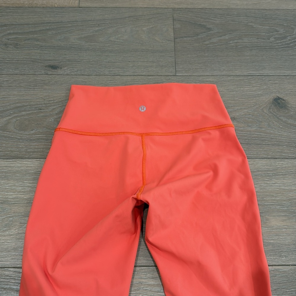 LULULEMON Warm Coral Wunder Under High-Rise Tight 28" Full-On Luxtreme Size 6 - Picture 6 of 13
